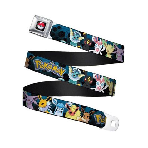 Pokemon Characters Full Colour Webbing Seatbelt Buckle Belt 24 38