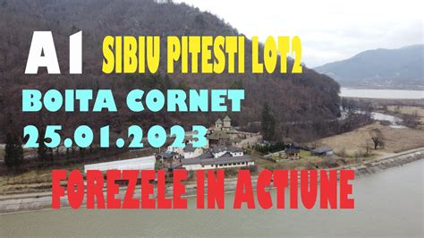 Autostrada A1 Sibiu Pitesti lot2 Boita Cornet în 25 01 2023