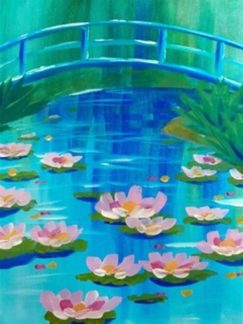 Paintvine Water Lillies Monet Inspired South Canterbury District