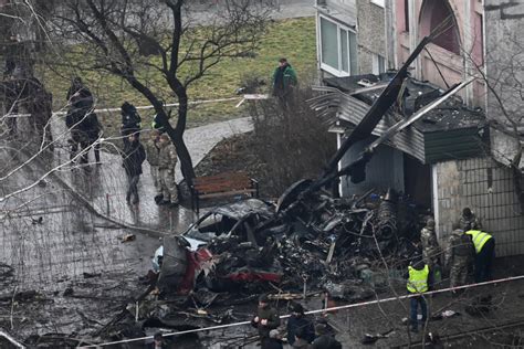 Ukraine interior minister among at least 17 dead in helicopter crash ...