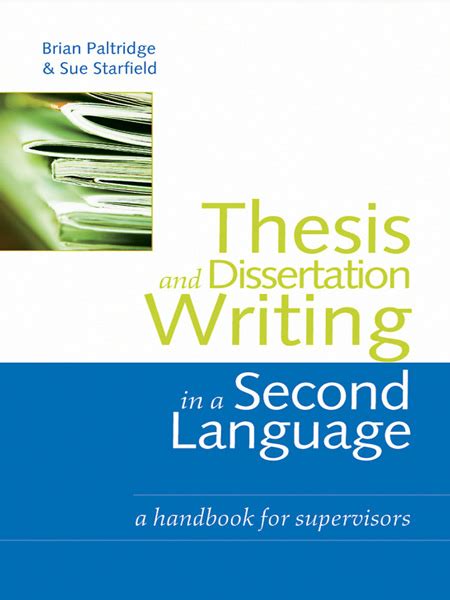 دانلود کتاب Thesis And Dissertation Writing In A Second Language