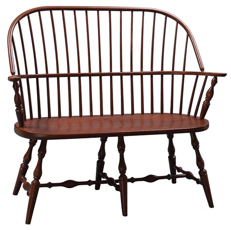 Classic Windsor Bench Amish Furniture Connections Amish Furniture Connections