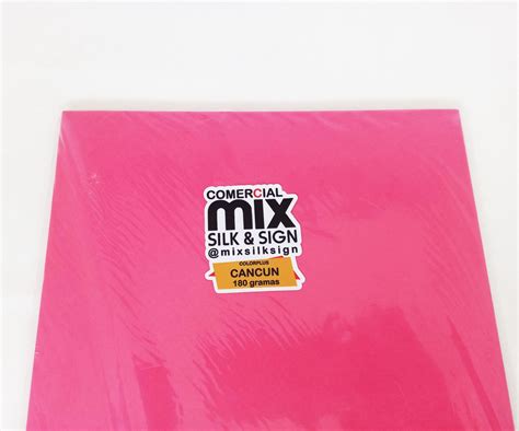 Papel Colorplus Cancun 180g A4 10un Comercial Mix Silk And Sign