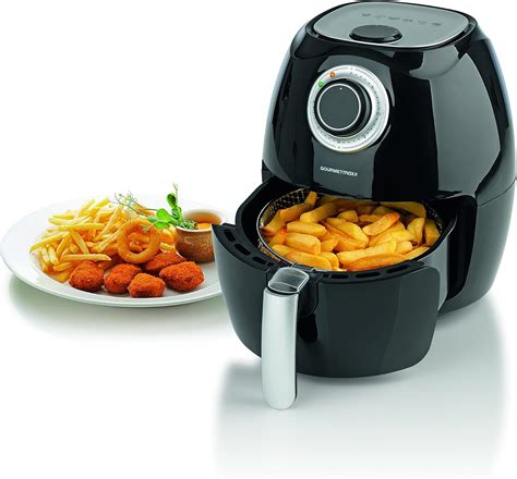 Amazon De Gourmetmaxx Hei Luft Fritteuse L W Schwarz Wei