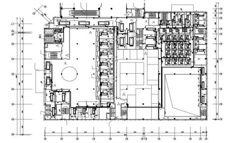 Specialist Hospital Of Cardiology Floor Plan Dwg File Cadbull