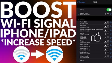 How To Boost Wi Fi Signal On Iphone And Ipad Boost Wifi Signals Boost