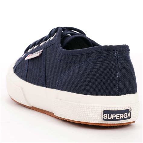 Superga Cotton 2750 Cotu Classic Canvas Sneaker In Navy Blue For Men