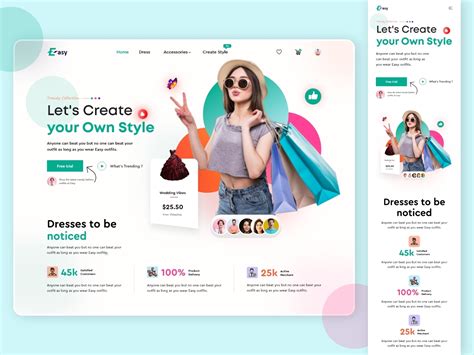 Easy E Commerce Landing Page By Sharon Ahmed ⭐️ On Dribbble