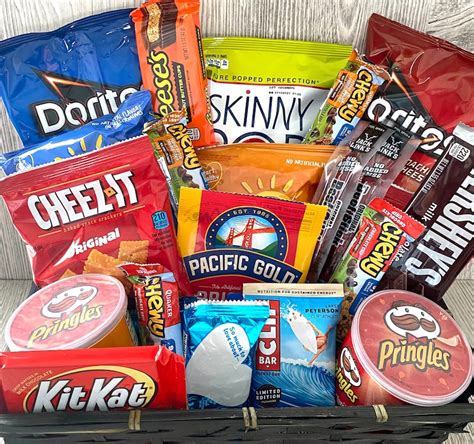 Snack Basket T Basket Of Snacks Large Snack Basket Etsy