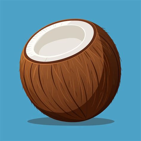 Coconut Clipart Vector Illustration Premium Ai Generated Vector