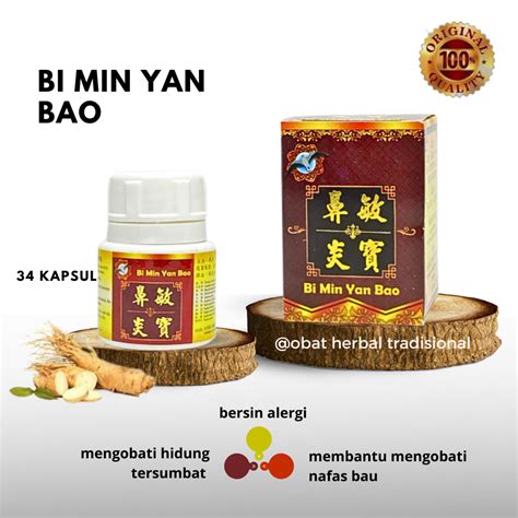 Jual Bi Min Yan Bao Original Obat Sinusitis Flu Pilek Hidung