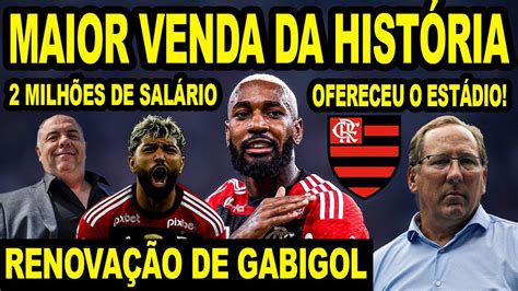 FLAMENGO FAZENDO MAIOR VENDA DA HISTÓRIA RENOVAÇÃO DE GABIGOL DIVIDE