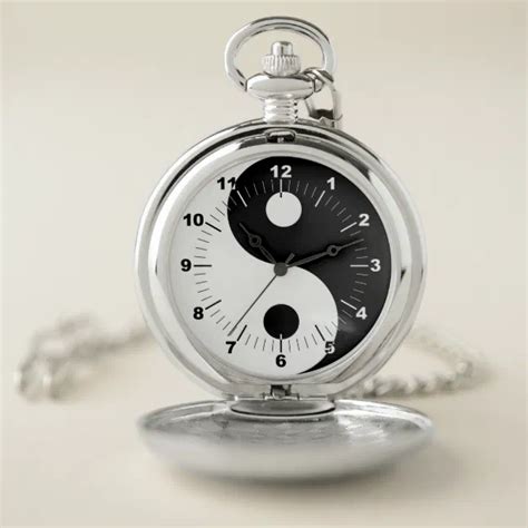 Yin Yang Pocket Watch Zazzle