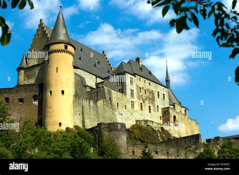 Luxembourg Vianden Castle Stock Photo - Alamy