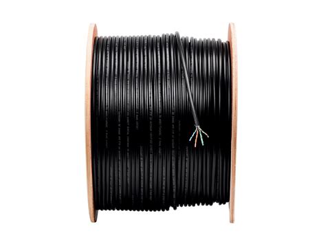 Monoprice Cat E Ft Black Outdoor Bulk Cable Gel Filled Direct