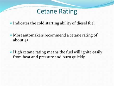 Fuels Octane Number And Cetane Number