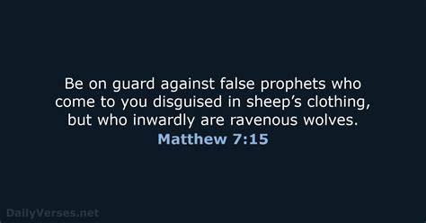 April 30 2024 Bible Verse Of The Day NCB Matthew 7 15