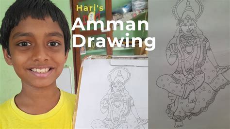 Amman Drawing How To Draw Goddess Durga Step By Step Easy Drawing Of