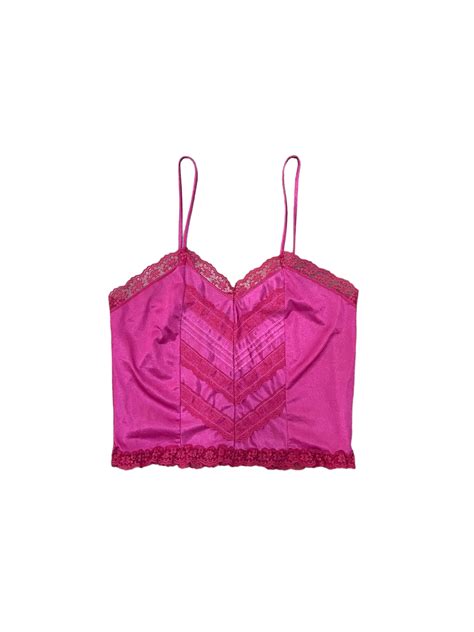 Hot Pink Lace Cami Sora