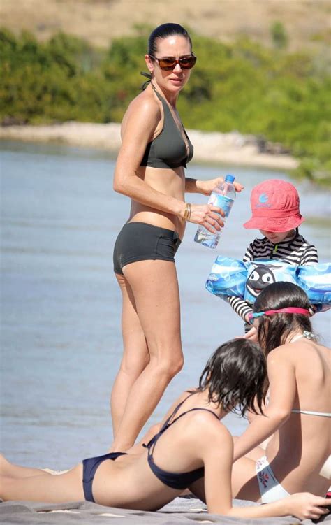 Jennifer Connelly In Bikini At The Beach In St Barts