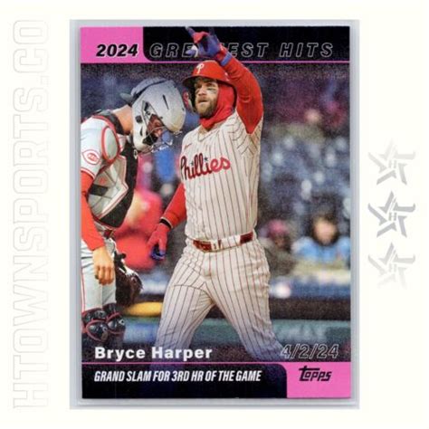 Topps Series Bryce Harper Greatest Hits Pink Foil Gh Ebay