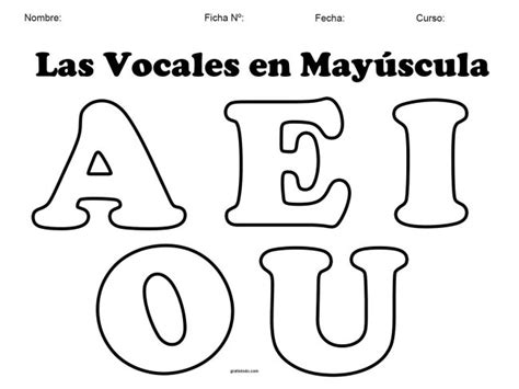 Vocales Divertidas Para Colorear Y Para Imprimir En Pdf 108185 The