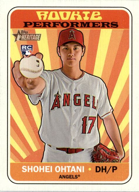 Topps Heritage Rookie Performers Rpso Shohei Ohtani Ebay