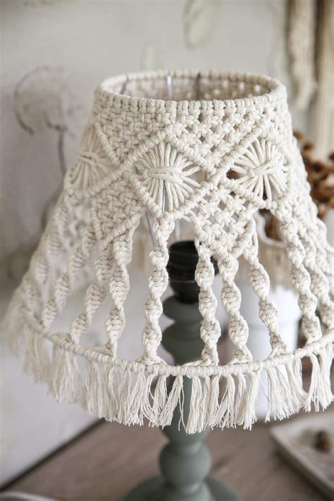 Macrame Chandelier Lamp Vintage Table Lamp Rustic Chandelier Etsy In