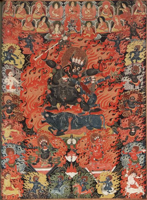 Yama Dharmaraja Buddhist Protector Outer Himalayan Art Primary