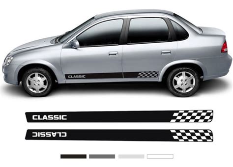 Faixas Laterais Corsa Classic Ou Portas Adesivos Tuning