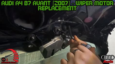 Audi A4 B7 Rear Wiper Motor Replacement YouTube