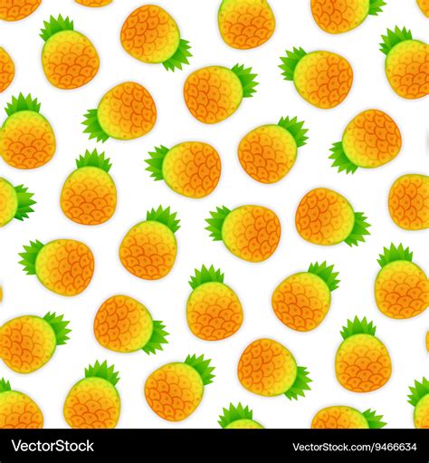 Seamless Pattern With Pineapples Royalty Free Vector Image