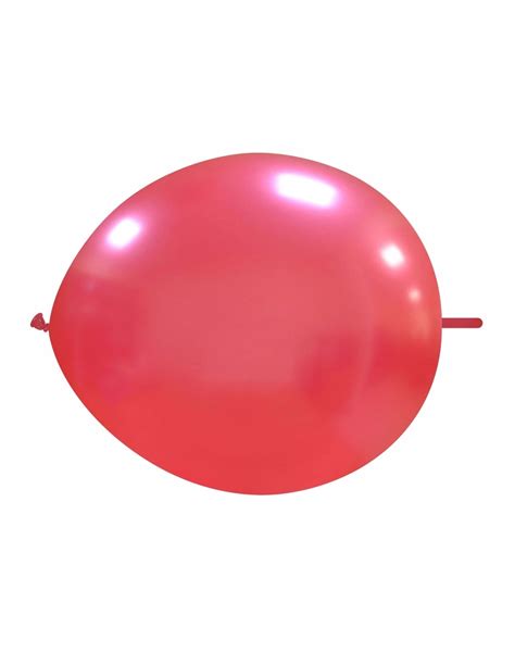 Comprar Globos De Latex Redondos Nudos Cm Metalizado Rojo