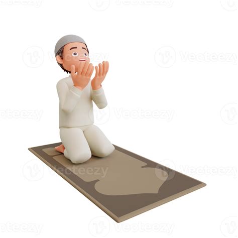 Illustration Muslim Boy Praying 8845893 Png