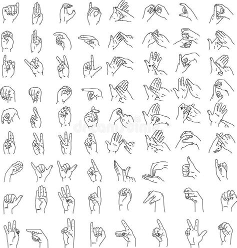 Hand Gestures Stock Illustration Illustration Of Isolated 8257407