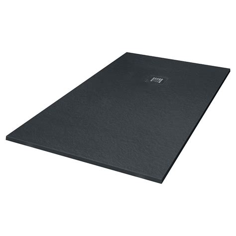 Tissino Giorgio2 750mm Rectangular Shower Tray In Graphite Slate UK