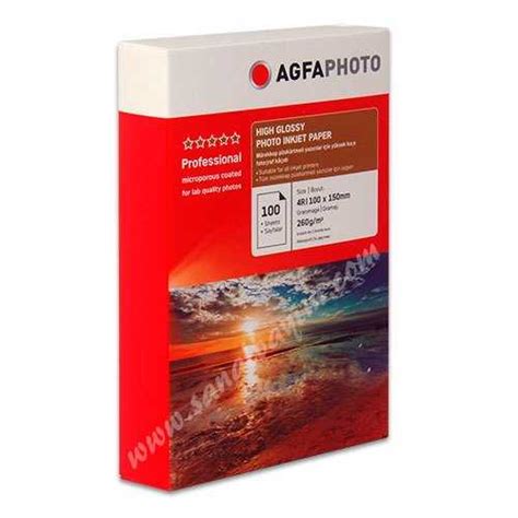 AGFA High Glossy Photo Paper 10x15 260gr 100lü