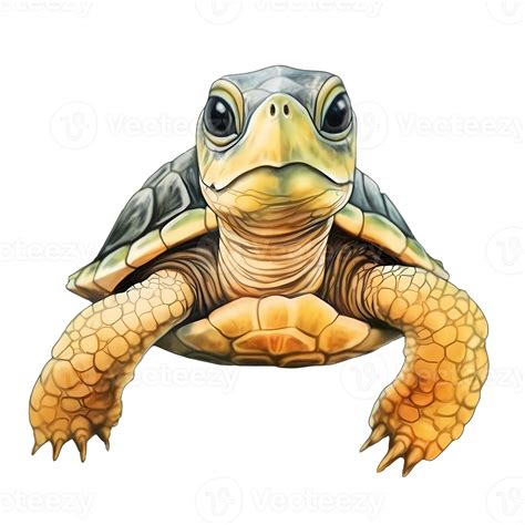 Bébé Tortue Aquarelle Clipart Ai Génératif 27236726 Png