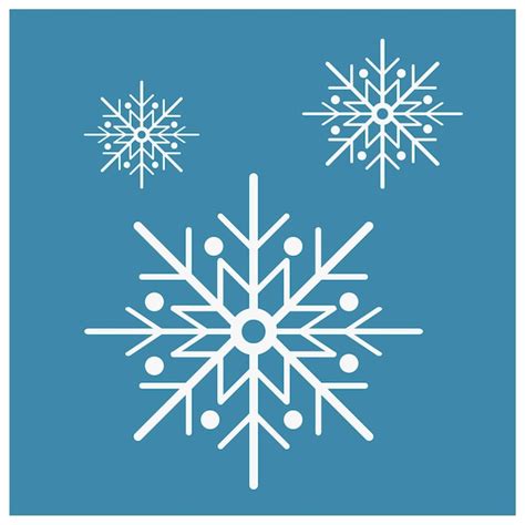 Premium Vector | Snow flake illustration