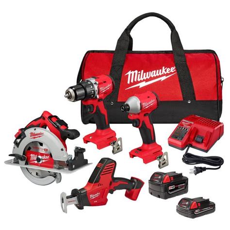 Milwaukee M18 4 Tool Combo Kit - 3693-24CX | Blain's Farm & Fleet