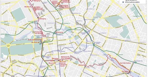 Karte und plan von der lage der Berliner mauer