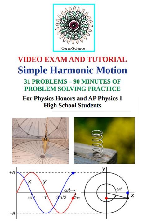 Simple Harmonic Motion Hs Physics Problem Solving Video Exam And Tutorial In 2022 Physics