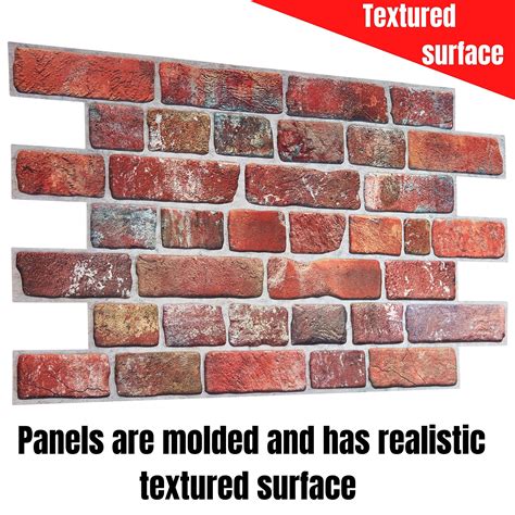 Buy Brick Effect Wall Panels Set Of Panels M Ft