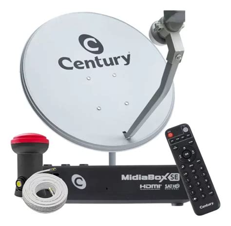 Kit Antena Parabólica Ku Century 60cm Midiabox B5 Cb Lnb 5g Frete grátis