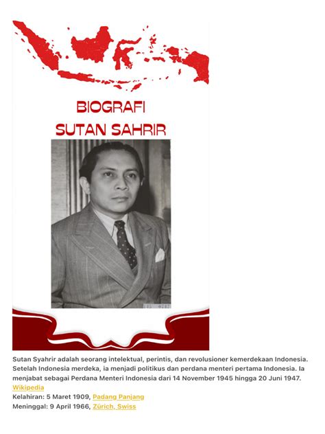 Sutan Syahrir Adalah Seorang Intelektual, Perintis, Dan Revolusioner | PDF