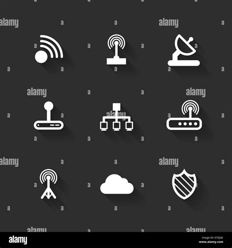 Vector design flat icons Stock Photo - Alamy