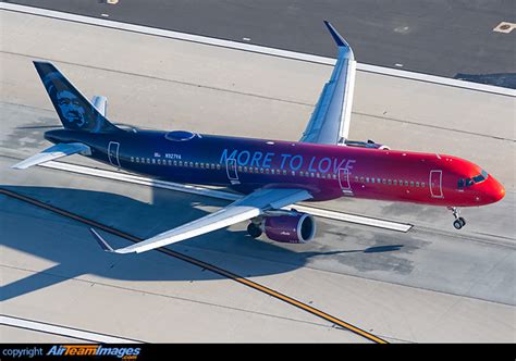 Airbus A N Alaska Airlines N Va Airteamimages