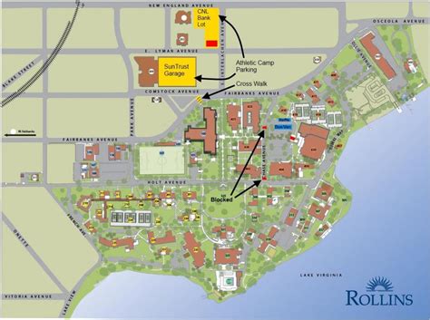 Rollins college map - Map of Rollins college (Florida - USA)