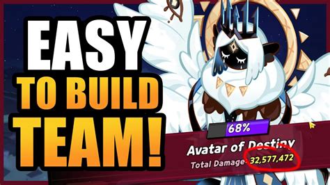 Easy To Build Avatar Of Destiny Team Comp Cookie Run Kingdom Youtube