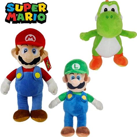 Mario Luigi Yoshi Super Mario Bros Pluche Knuffel Set Cm